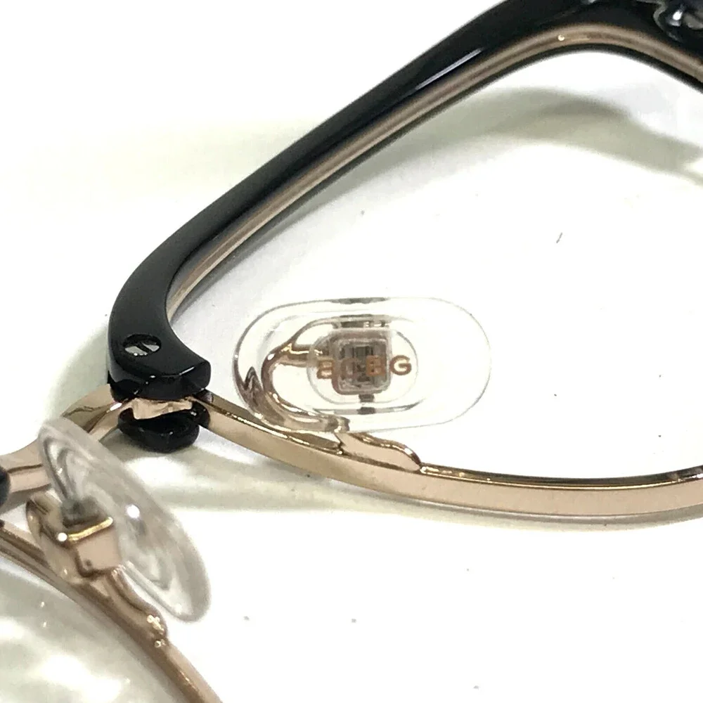 BCBGMAXAZRIA Eyeglasses Frames CARRIGAN BLACK Gold Cat Eye Full Rim 53-17-135